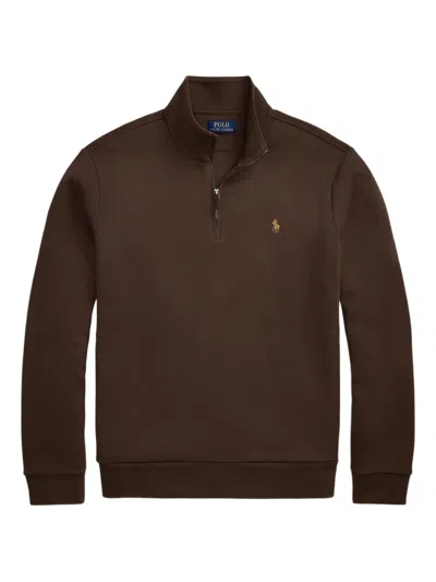 Polo Ralph Lauren Zip-up Sweater In Brown