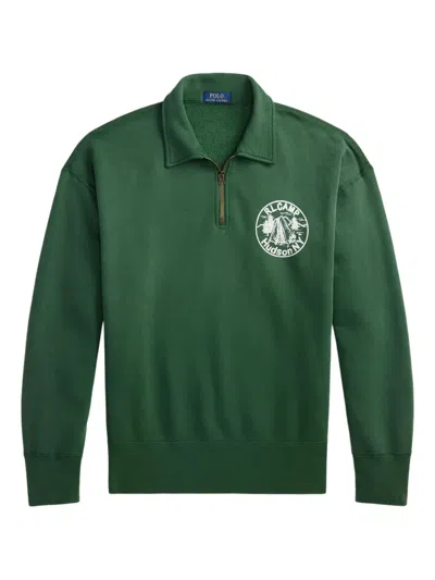 Polo Ralph Lauren Zip-up Sweatshirt In Green