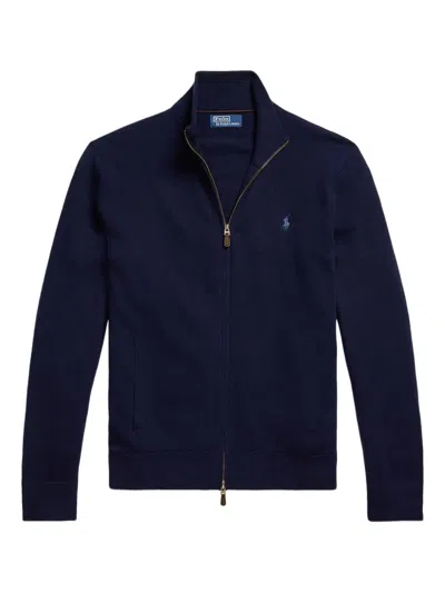 POLO RALPH LAUREN ZIP-UP WOOL CARDIGAN