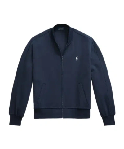 Polo Ralph Lauren Zip-fastening Pocket Sweatshirt In Blue