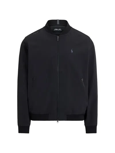 Polo Ralph Lauren Zipped Bomber Jacket In Black