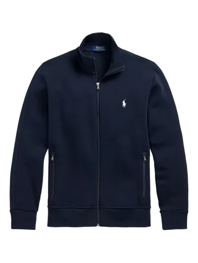 Polo Ralph Lauren Long-sleeved Zip-up Cardigan In Blue