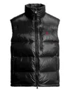 Polo Ralph Lauren Zipped Sleeveless Gilet In Black
