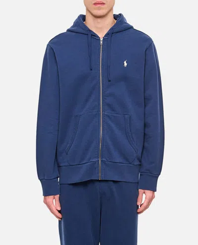 Polo Ralph Lauren Zipped Sweatshirt In Blue