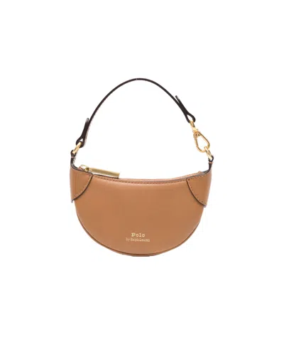 Polo Ralph Lauren Zipper Card Holder In Brown