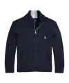 Polo Ralph Lauren Zipper Cardigan In Blue