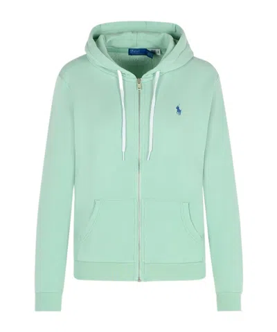 Polo Ralph Lauren Zipper Sweatshirt In Green