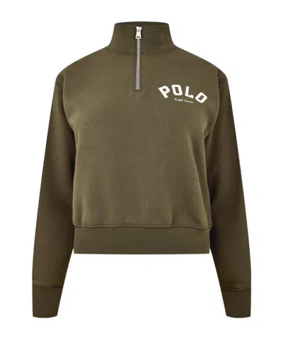 Polo Ralph Lauren Zipper Sweatshirt In Green