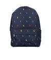 Polo Ralph Lauren Ralph Lauren Kids Allover Logo Printed Backpack In Black
