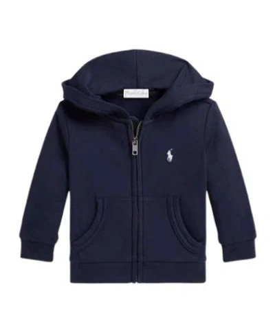 Polo Ralph Lauren Kids' Zip-up Hoodie In Black