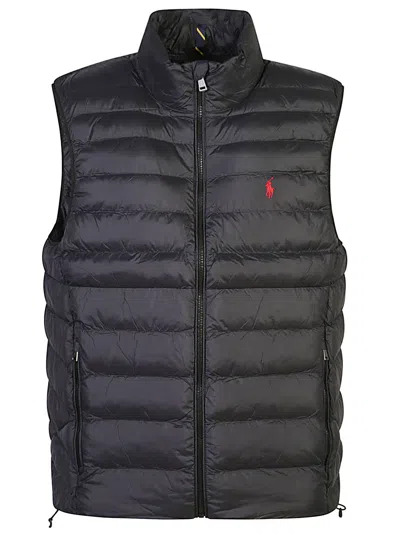 Polo Ralph Lauren Eco-friendly Puffer Vest With Recycled Nylon And Modern Fit In Black