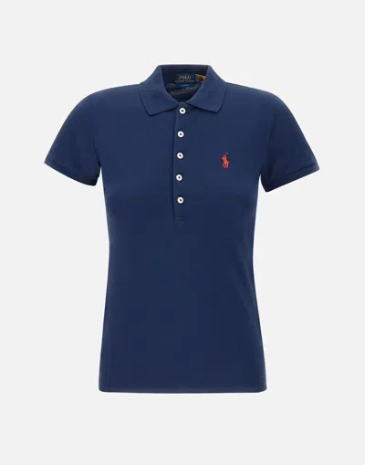 Polo Ralph Lauren Navy Blue Slim Fit Cotton Polo Shirt