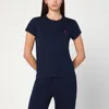 Polo Ralph Lauren Navy Blue Cotton T Shirt With Logo