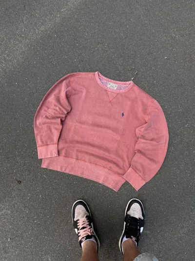 Pre-owned Polo Ralph Lauren T Faded Sweatshirt Mini Pony