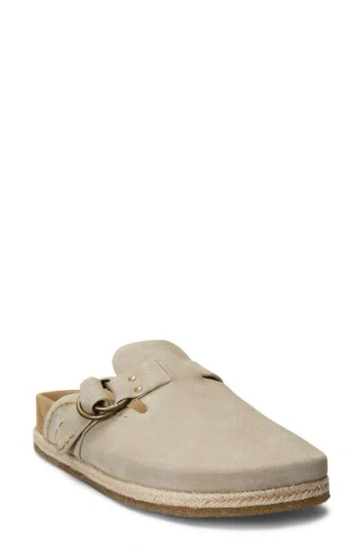 Polo Suede Clog In Milkshake