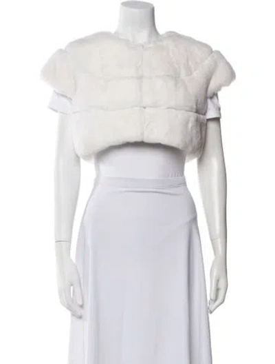 Pre-owned Pologeorgis Bolero In White