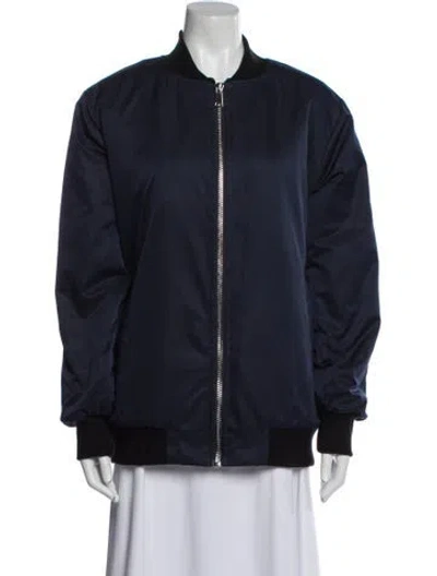 Pre-owned Pologeorgis Bomber Jacket In Blue