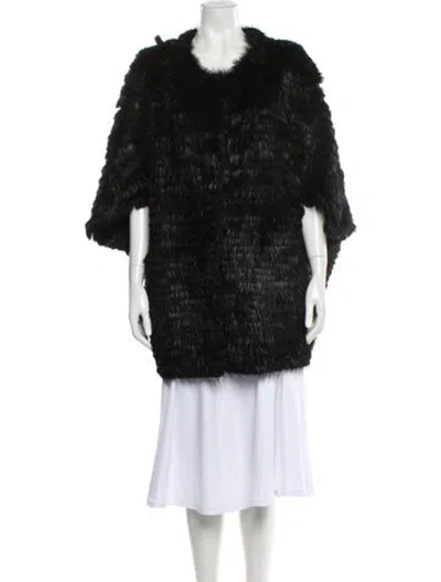 Pre-owned Pologeorgis Fur Coat In Black