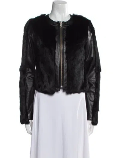 Pre-owned Pologeorgis Fur Fur Jacket In Black