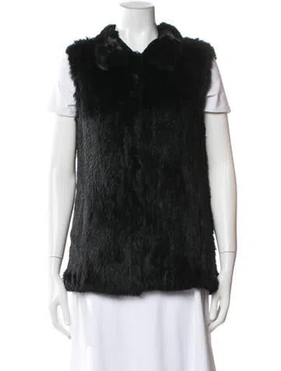 Pre-owned Pologeorgis Fur Fur Jacket In Black