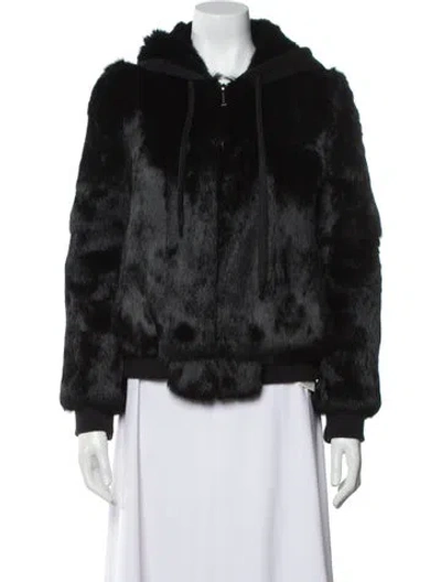 Pre-owned Pologeorgis Fur Jacket In Black