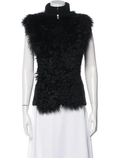 Pre-owned Pologeorgis Fur Jacket In Black