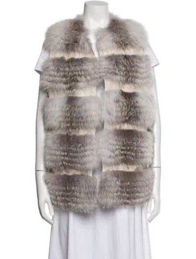 Pre-owned Pologeorgis Mink Fur Jacket In Neutrals