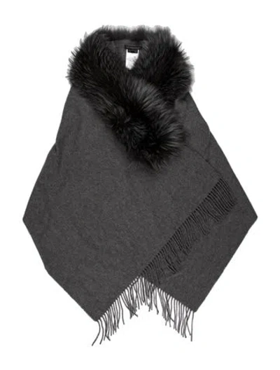 Pre-owned Pologeorgis Shawl In Grey