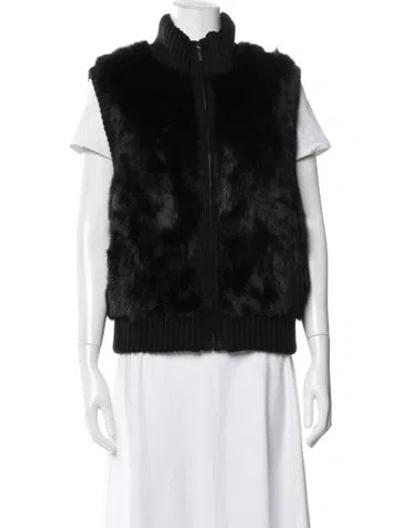 Pre-owned Pologeorgis Vest In Black