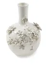 Polspotten 3d Buttercup Floral-embellished Porcelain Vase
