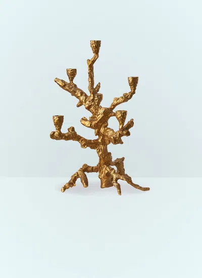 Polspotten Apple Tree Large Candle Holder In Gold