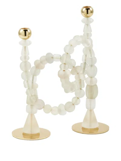 POLSPOTTEN BEADED CANDLE HOLDER
