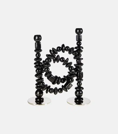 Polspotten Beads Glass Candle Holder