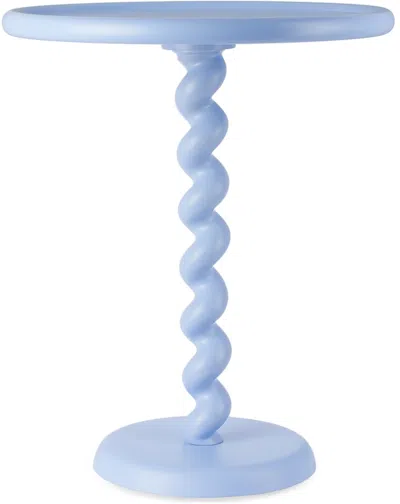 Polspotten Blue Twister Side Table In Light Blue