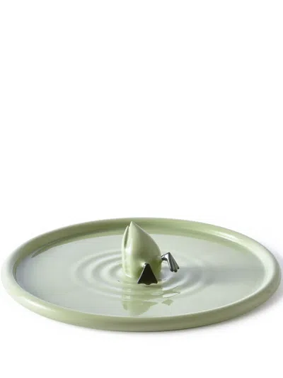 Polspotten Diving Duck Ceramic Plate (40cm) In Green