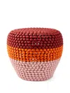 Polspotten Dot Striped Stool In Multi