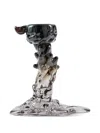 Polspotten Dripping Resin Candle Holder In Black