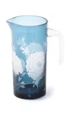 Polspotten Glass Pitcher In Blue