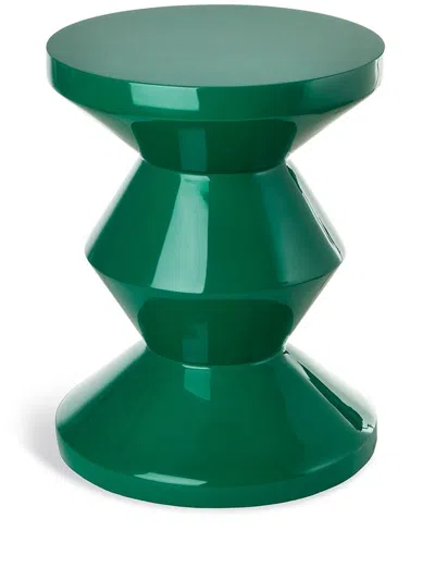 POLSPOTTEN GREEN ZIG ZAG STOOL