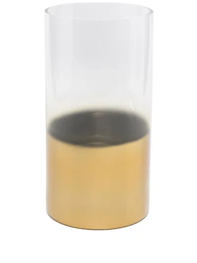 Polspotten Hurricane Glass Vase (29.5cm X 15cm) In Neutrals
