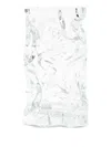 Polspotten Ice Sculptural Glass Vase (29cm X 16cm X 15cm) In Transparent