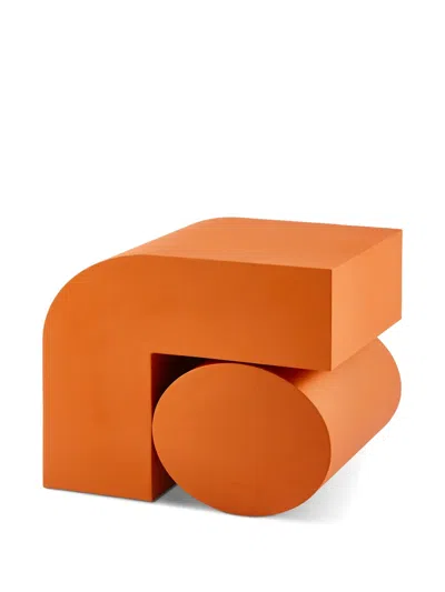Polspotten Kombo Geometric Side Table In Orange