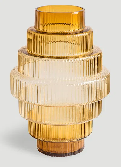 Polspotten Large Steps Vase In Orange