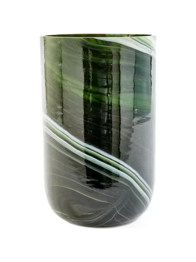 Polspotten Marble-effect Vase In Green
