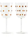 Polspotten Nob Wineglass (set Of Two) In White