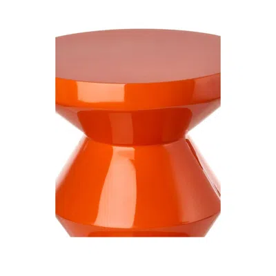 Polspotten Orange Zig Zag Stool