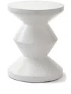 Polspotten Zig Zag Stool In White