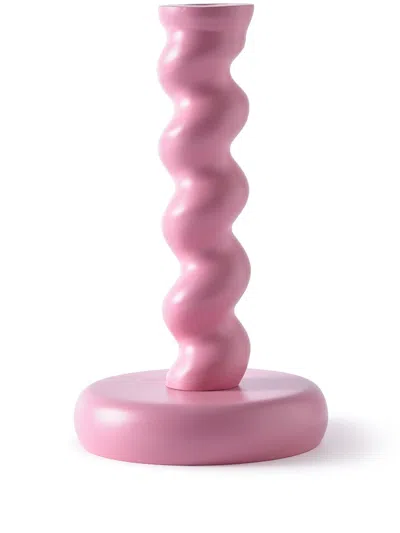 Polspotten Pink Twister Candle Holder
