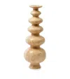 Polspotten Polished Marble Heritage Sphere Candle Holder In Neutral