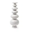 Polspotten Polished Marble Heritage Sphere Candle Holder In White